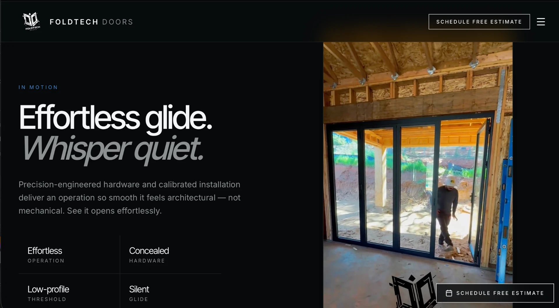 FoldTech Doors contractor website